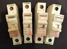 MEM Memera 2000 S.P MCB's 40A, 32A, 20A, 16A, 6A  AB prefix Types 2 & B  M6