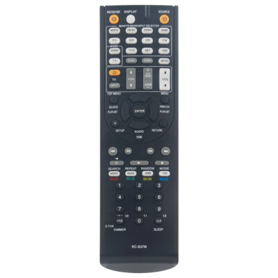RC-837M Replace Remote for Onkyo AV Receiver TX-NR414 HT-S6500 RC-834M HT-R494