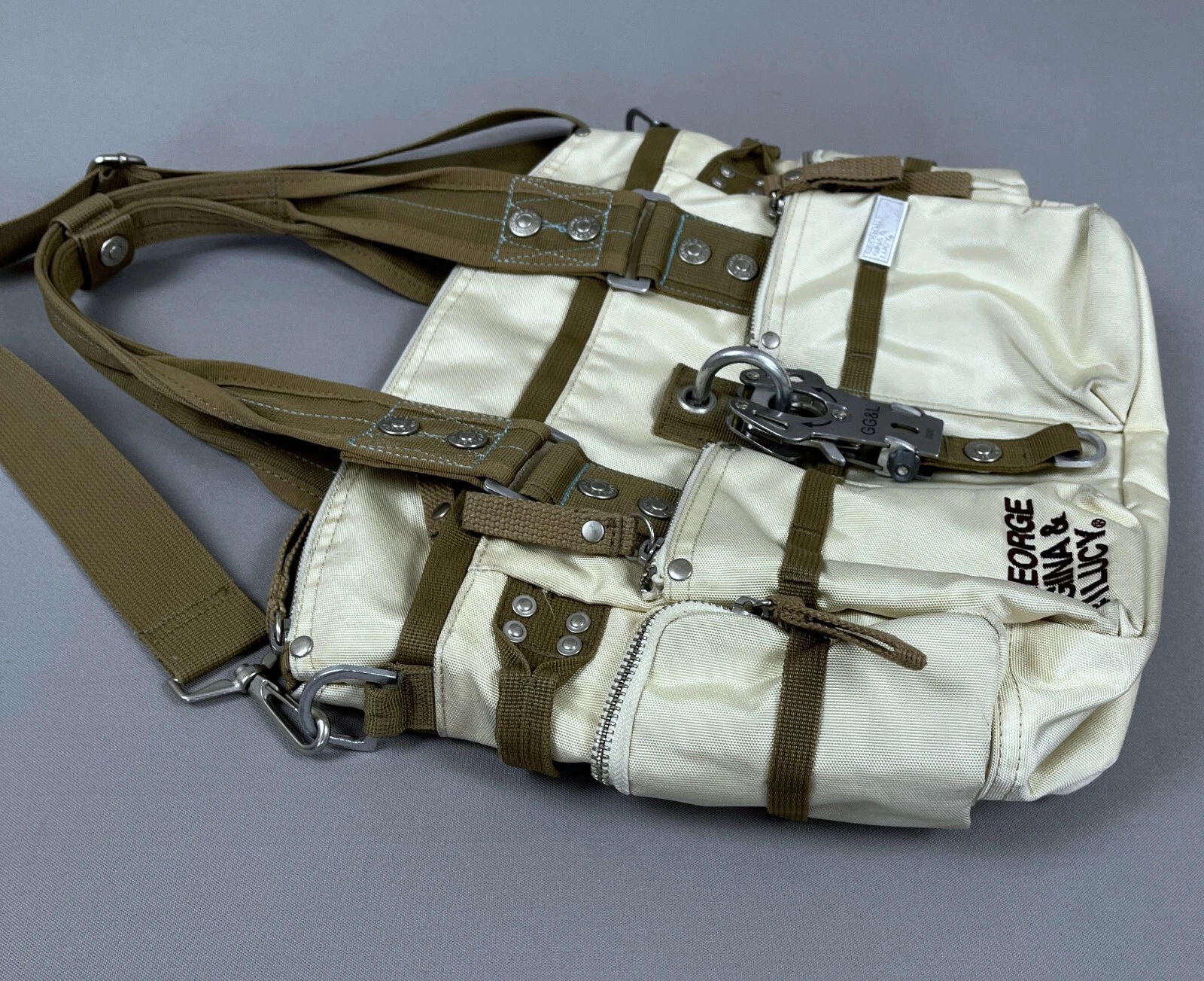 Rara borsa a tracolla in nylon stile Alyx George Gina & Lucy GGL Carbine Y2K 6IX