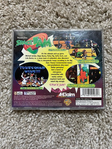 Space Jam (PlayStation 1 PS1) CIB COMPLETE Cracked Case - Picture 3 of 3