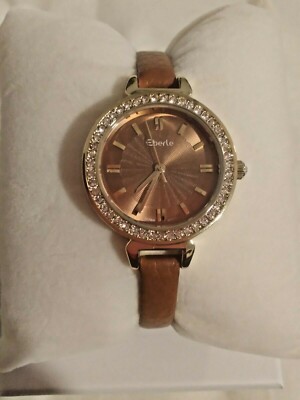 ''Eberle'' by Bonheur West Designer Crystal Studded Bezel Ladies Watch - LOVELY!!