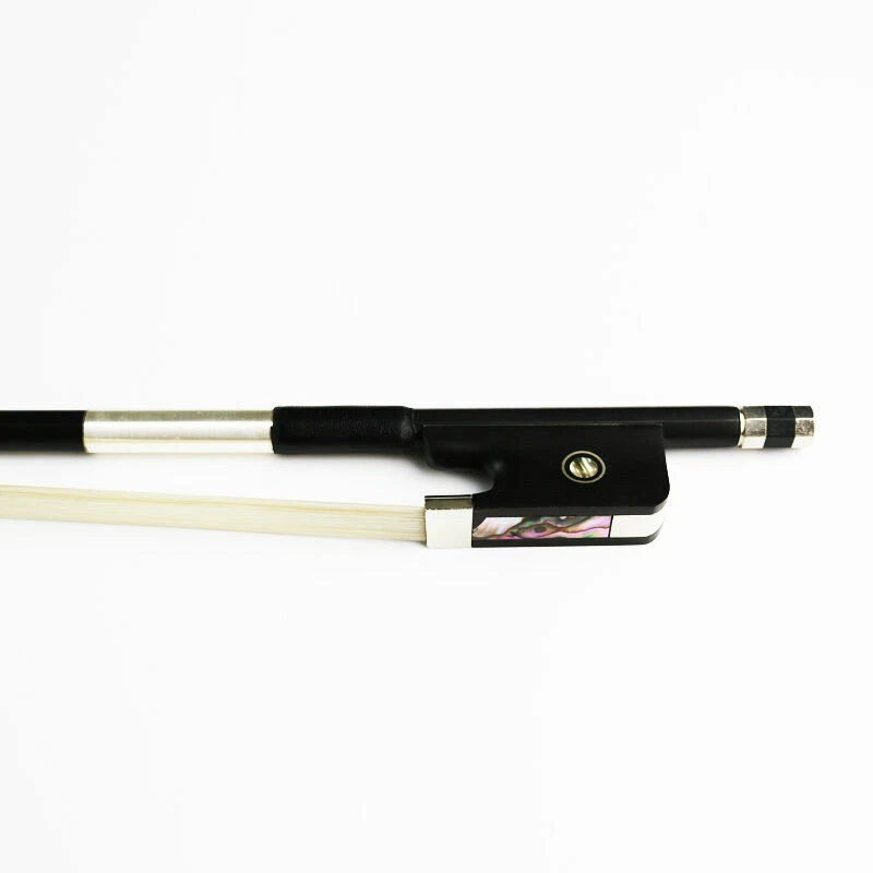 2pcs NEW 1/2 Size Carbon Fiber Cello Bow Natural Horsehair - Image 2 of 4