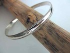 Solid 925 Sterling Silver Bangle Hammered Bangle Handmade Designer Bangle A 1