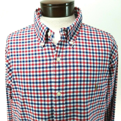 Polo Ralph LaurenLarge Check Oxford Long-Sleeve Woven Shirt 2XL