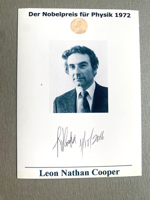 LEON N. COOPER ( 2024) Nobelpreis Physik 1972 signed Foto 10x15 Autogramm