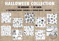 HALLOWEEN Mixed Set A4 Toner Sheets works with Tattered Lace Foiling Machine