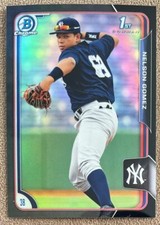 2015 Bowman Chrome Black Asia Refractor Nelson Gomez New York Yankees #BCP116