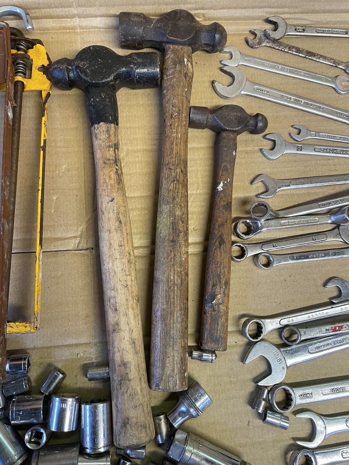 98 X Vintage Garage Tools Large Job Lot,old Tools, Spanner’s,pliers,etc