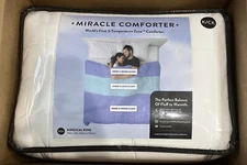 Miracle Made Miracle Comforter King Cal King Size Duvet Insert White Bedding  aj