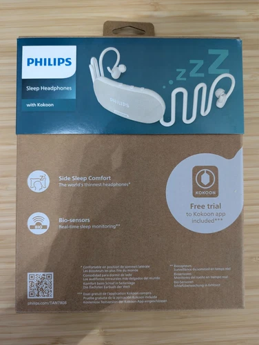 Philips Sleepbuds White with 12-Month Kokoon Subscription for Better Sleep