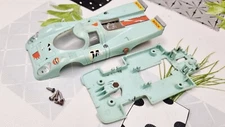SCALEXTRIC PORSCHE 917 BLUE C-46 EXIN MADE IN SPAIN BODY & CHASSIS