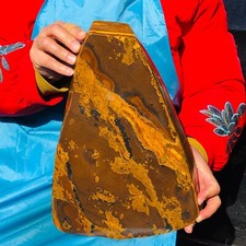 12.67LB  Natural Madagascar Tiger's-Eye Raw Stone Rock Mineral Specimen Healing