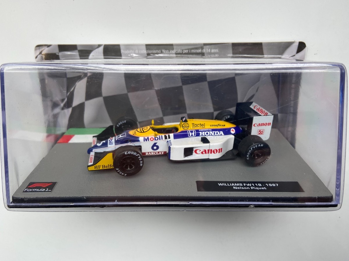 NELSON PIQUET WILLIAMS FW11B 1987 (SCALE 1:43) FORMULA 1 CAR