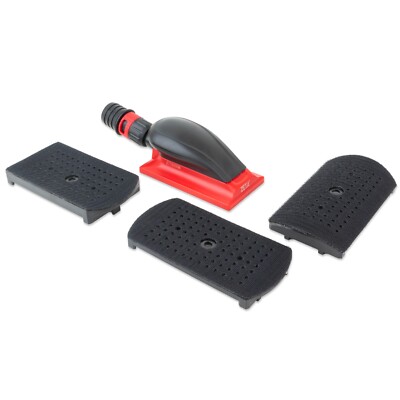 ZETA 2-¾  x 5  Dust-Free Multi Hole Vacuum Hand Sanding Block - Hook & Loop
