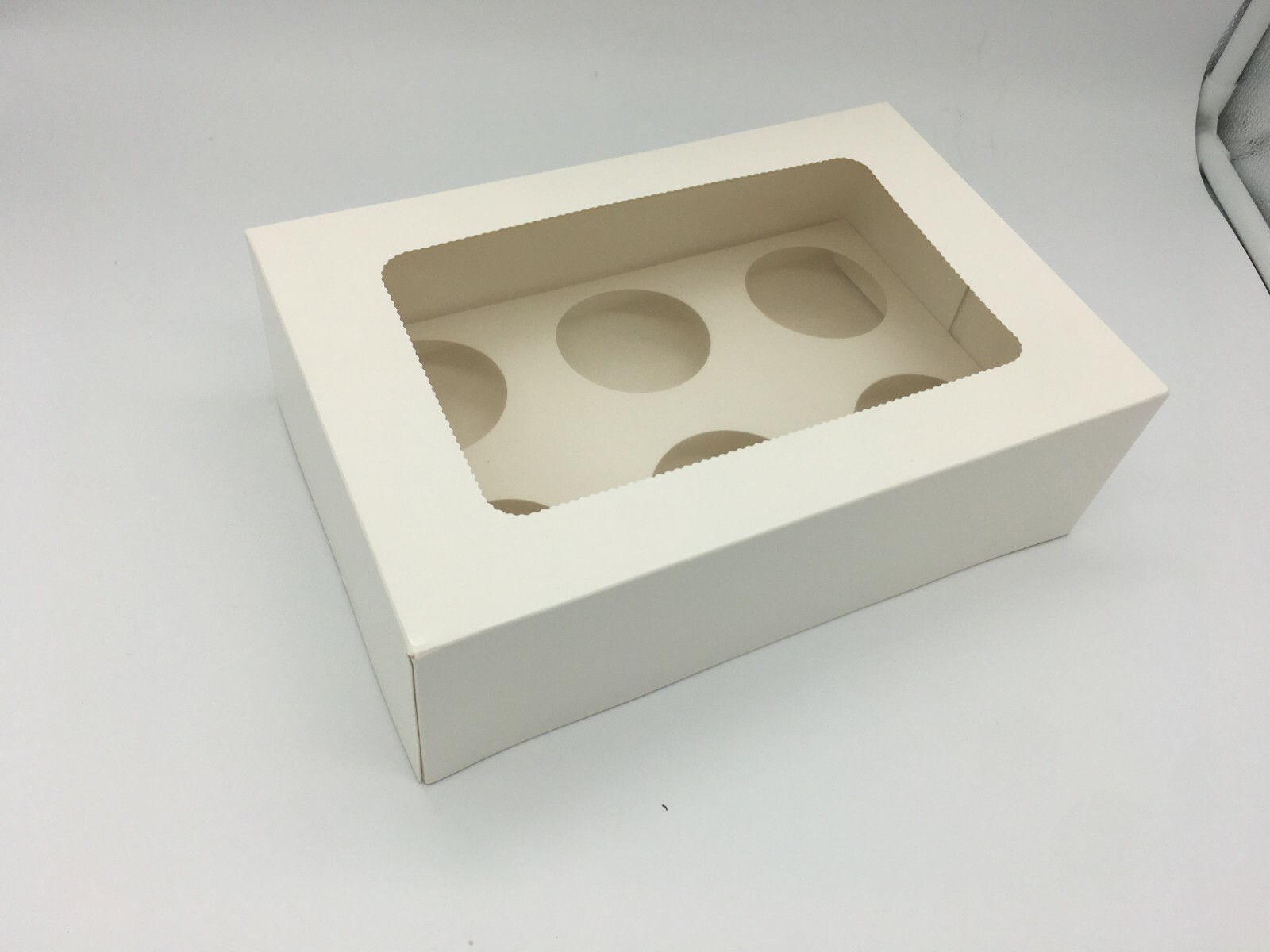 1/2/4/6/12/24 Holes 5100x Cupcake Box Window Face Cake Boxes Gift