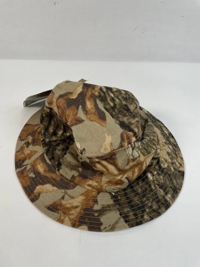 Tactical Boonie Hat Sniper Hunter Flat Bucket Hat Camo Size 60cm
