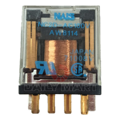 Used & Tested NAIS NC2D-AC100V NC2DAC100V General Purpose Relay
