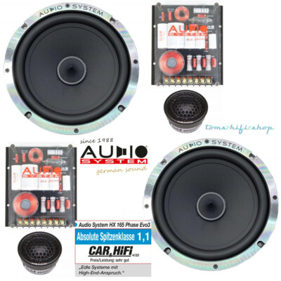 Audio System HX-165 Phase EVO3 2-Wege High-End Auto 500 Watt Lautsprecher 165mm