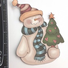 3D Happy Snowman Holding Heart Tree CUSTOMER APPRECIATION Embellishment 280