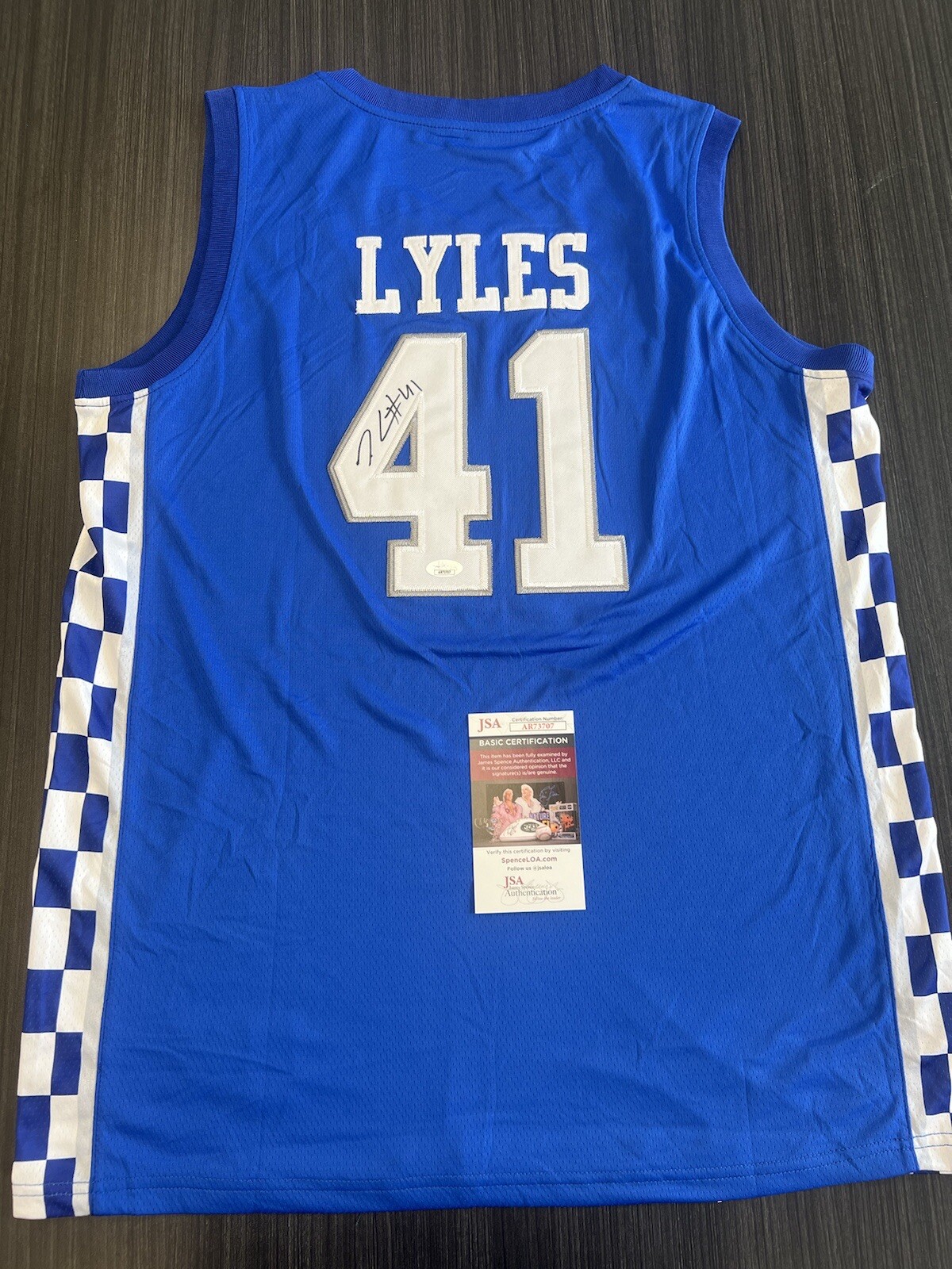 Trey Lyles Autographed Signed Kentucky Wildcats Jersey JSA COA 