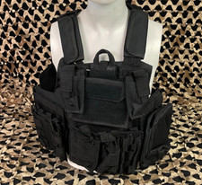 NEW Defcon Gear 600 Denier Commando V2 Airsoft Chest Rig Vest - Black