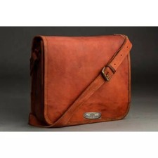 Awesome Men's Leather Vintage Laptop Messenger Handmade Brief case Bag Satchel