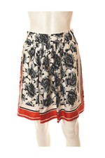 ESCADA SPORT fully lined multicolor floral print silk skirt Size 36