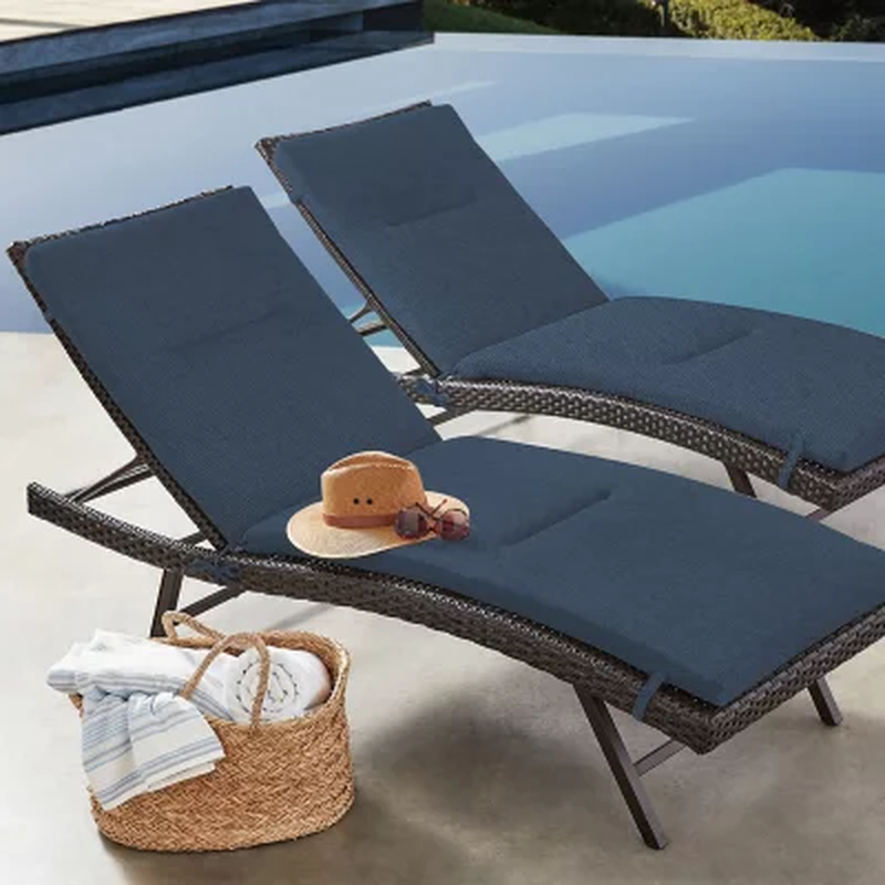 Member'S Mark Sunbrella Chaise Lounge Cushion, 2Pack eBay