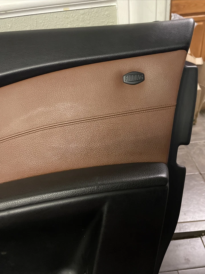 Оригинальная отделка передней дверной панели со стороны пассажира 2007 07 BMW 530XI 525I 525XI 530I 550I - Изображение 2 из 4