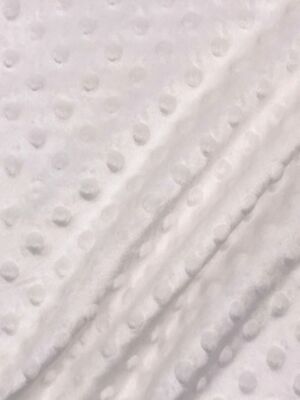 Rest 0,42 m Minky Fleece Noppen Microfleece ecru