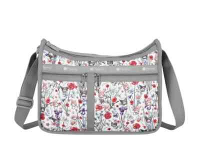 LeSportsac My Melody Kuromi Deluxe Everyday Bag Grau 7507.HC02 Sanrio Neu