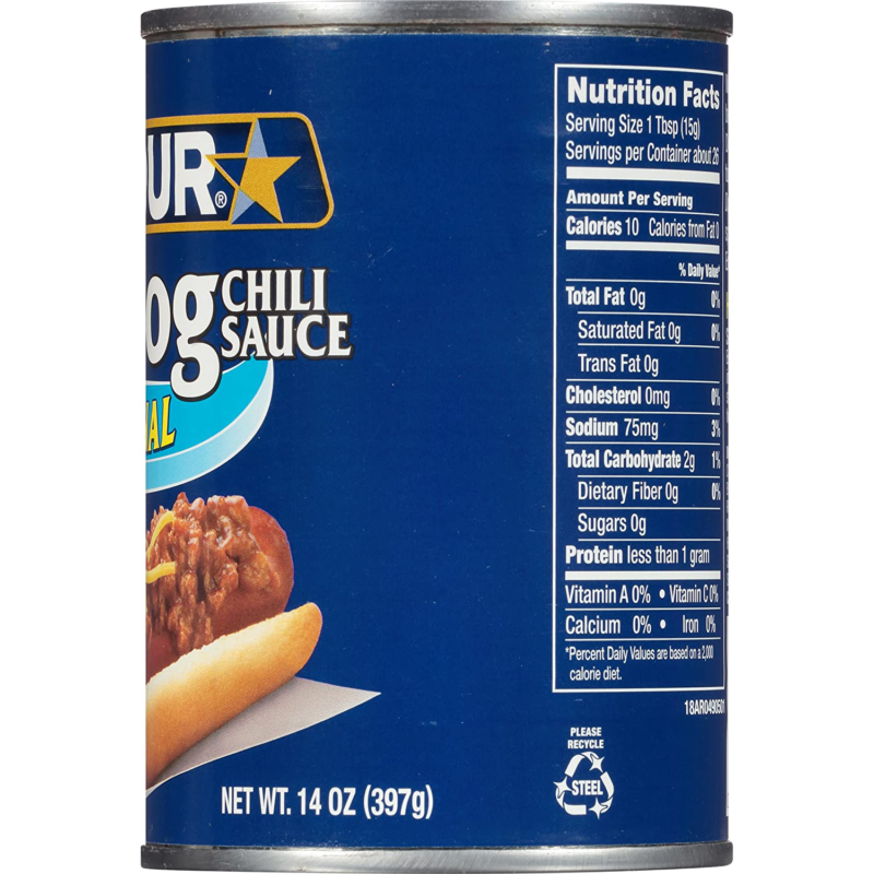 Armour Hot Dog Chili Sauce, Keto Friendly Ingredient, 14 Ounce (Pack of