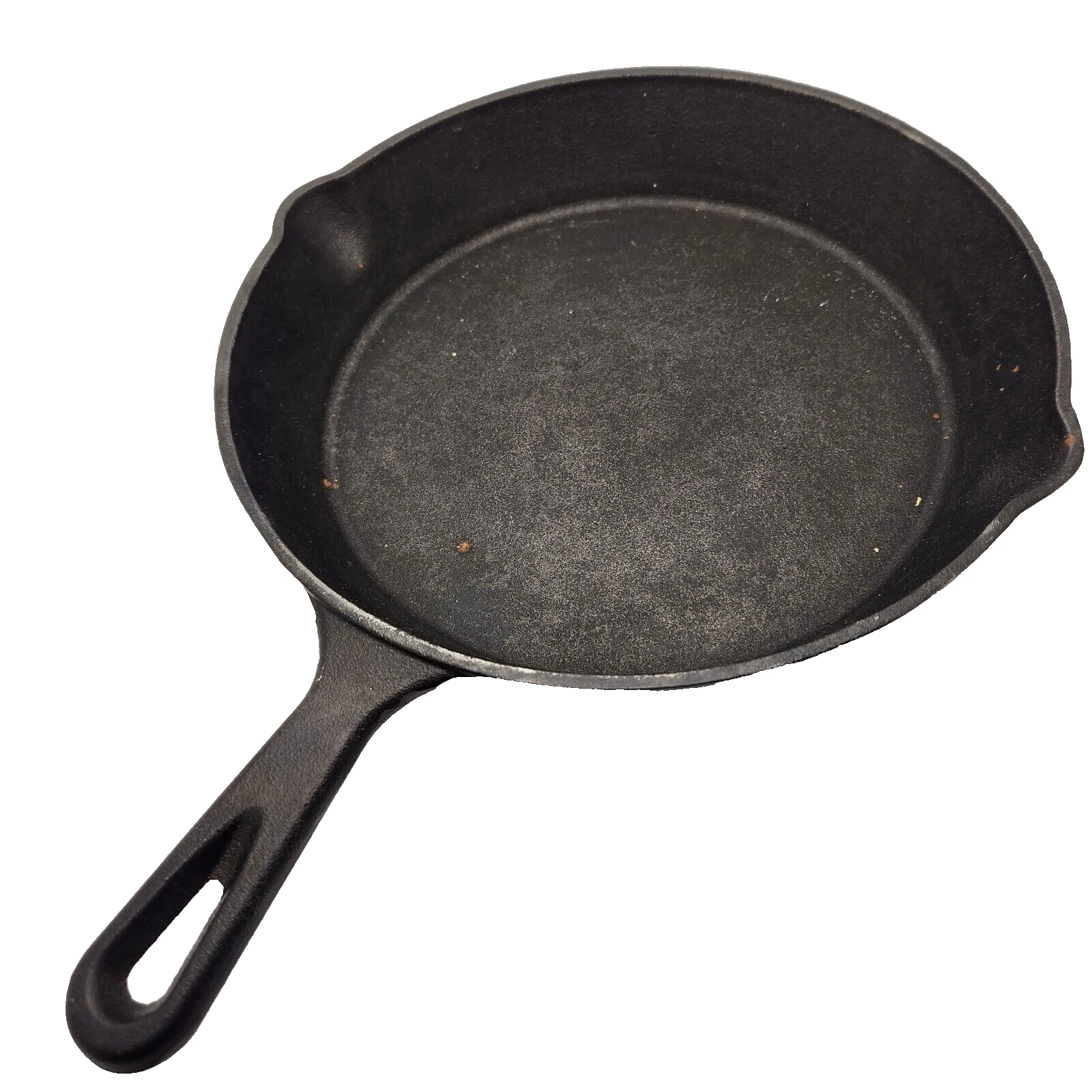 Cast Iron 10" Frying Pan Pre-Seasoned Cooking Surface Camping D under handle