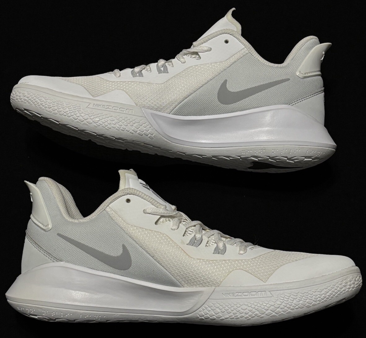 Men's Nike Kobe Bryant Mamba Fury White Wolf Grey Platinum Sample