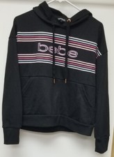 Bebe Sport Pullover Hoodie Black Size Large With Pocket