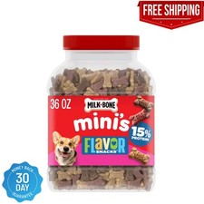 Milk-Bone Mini's Flavor Snacks Dog Treats, 36 Ounce Crunchy Texture Helps Reduce