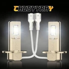 2X H3 LED Fog Light Bulb Conversion  Super Bright Canbus Super White High Power
