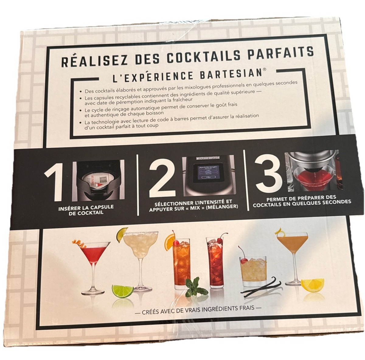 Bartesian 55300 Premium Cocktail Machine Gray for sale online