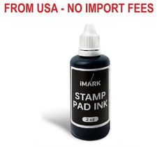iMARK Premium Refill Ink for Self-Inking Stamps, Daters and Stamp Pads 2 oz, Bl