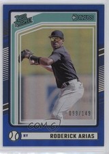 2024 Panini Donruss Rated Prospects Blue 99/149 Roderick Arias #145 0w7