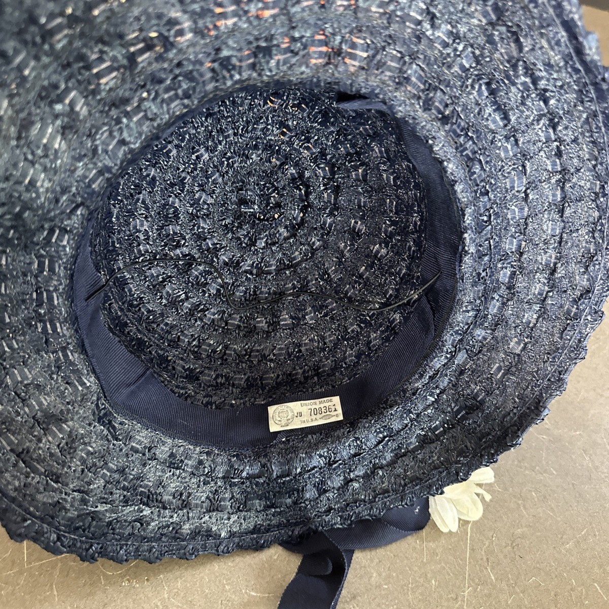 Vintage Union Label Ladies Spring Summer Hat ILGWU web site - Collection Guides Records main image 3
