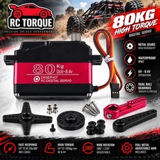 80KG High Torque Steering Servo 180� Metal Gear IP67 HPI Baja 5B 1/5 RC