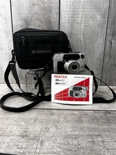 Pentax IQZoom 200 35mm Film Camera 48-200mm Zoom Lens TESTED  Case/New Battery