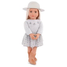 18" Our Generation Abigale Doll w/ Hat Country Boots Clothes Sweater Charms