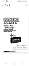 Coats 40-40sa Tire Changer Parts Manual Paper Copy Coats 40-40sa Tire Changer Parts Manual Paper Copy