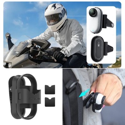 For Insta360 GO 3S /GO 3 Action Camera Bike Motorcycle Helmet Mount Bagpack Clip