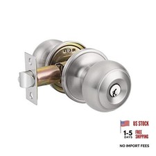 Colonial Style Door Knobs Door Locks Entry 1 Brushed Nickel