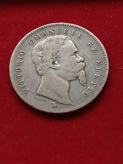 RE ELETTO LIRA 1860 FIRENZE VITTORIO EMANUELE II ARGENTO