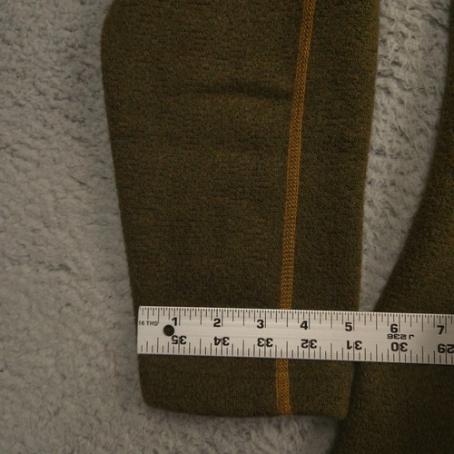 Kuhl Mens Alfaca Fleece Pullover M Olive Green Sherpa Lined Half Zip - Picture 7 of 12