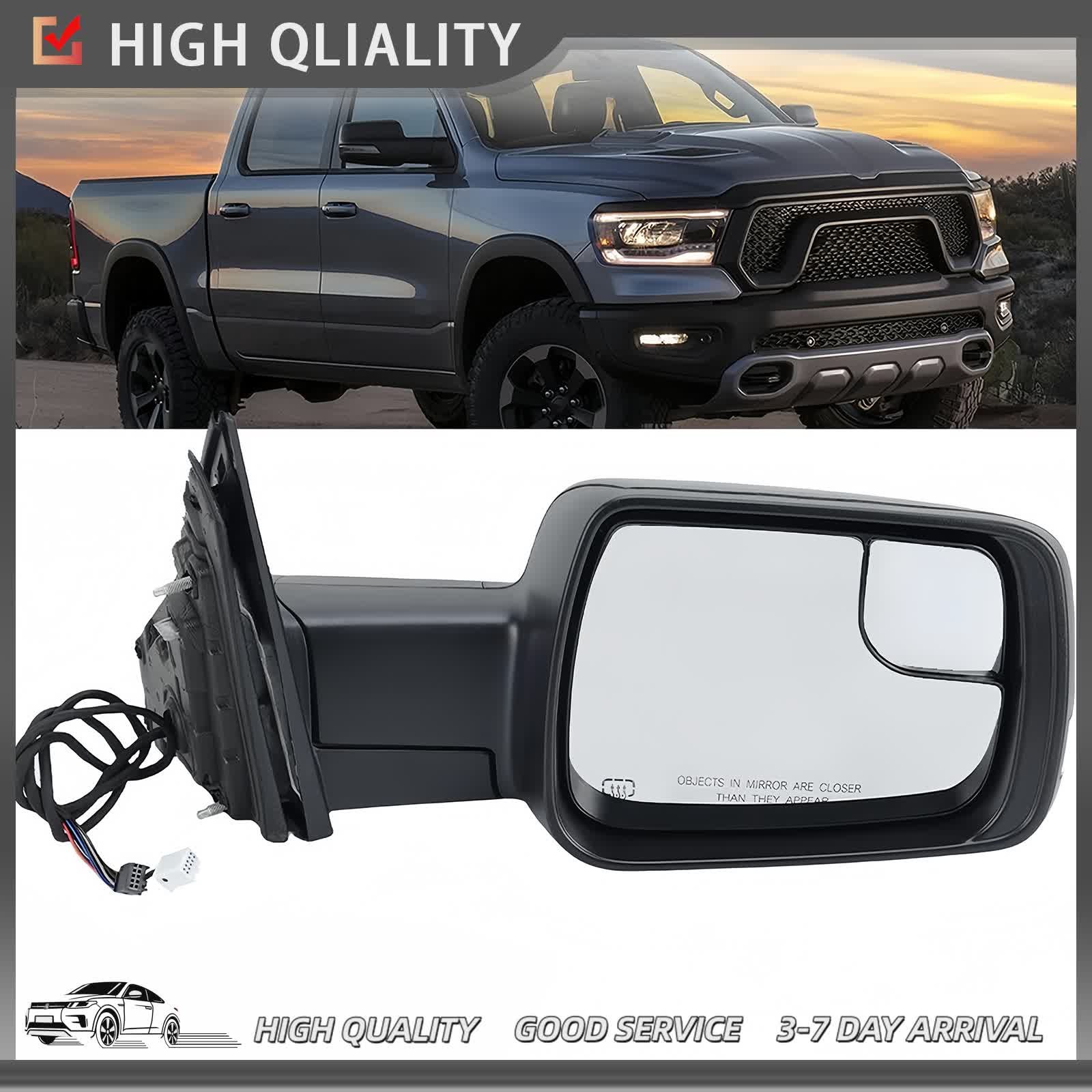 Heated Mirror w/Power Fold Signal Light Right For 2019-2024 Ram 1500 68276500AH thumbnail 16